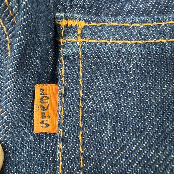 Levi’s Vintage USA Made Orange Tab 505 Straight Jeans 30x34 - Picture 8 of 13